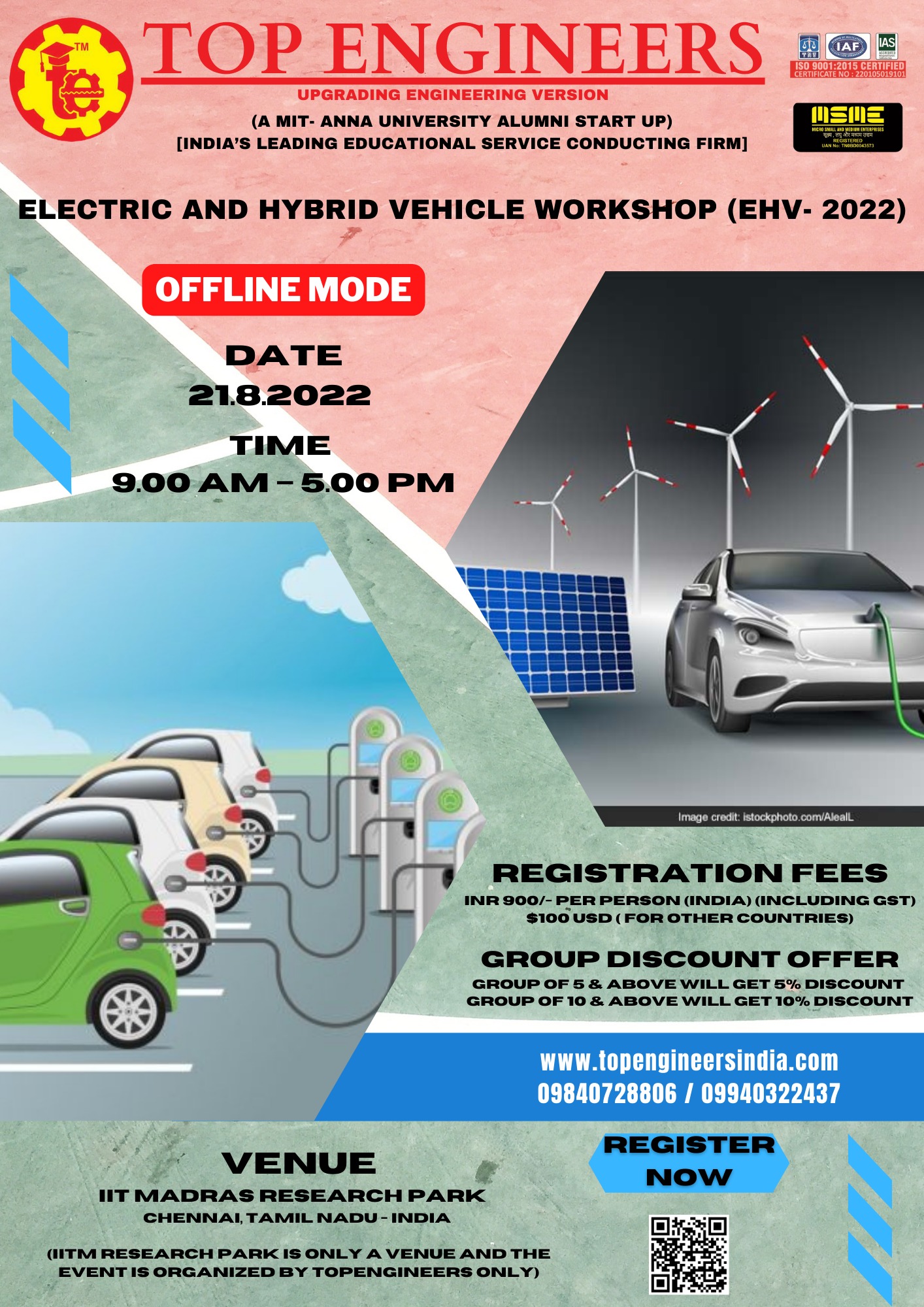 Electric and Hybrid Vehicle Workshop (EHV - 2022) - Top engineers